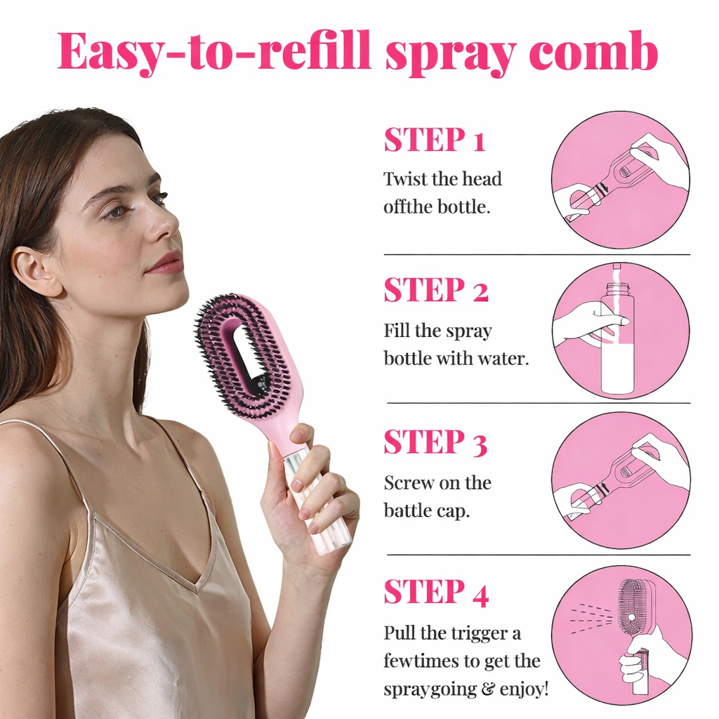 AquaComb™ – Stop Wasting 20 Minutes Fighting Knots Every Morning